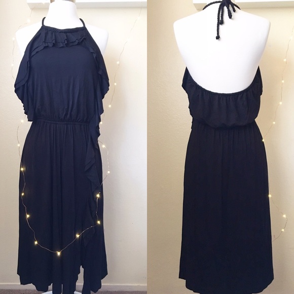 Ella Moss | Bella Ruffled Halter Dress- Medium - Picture 3 of 8